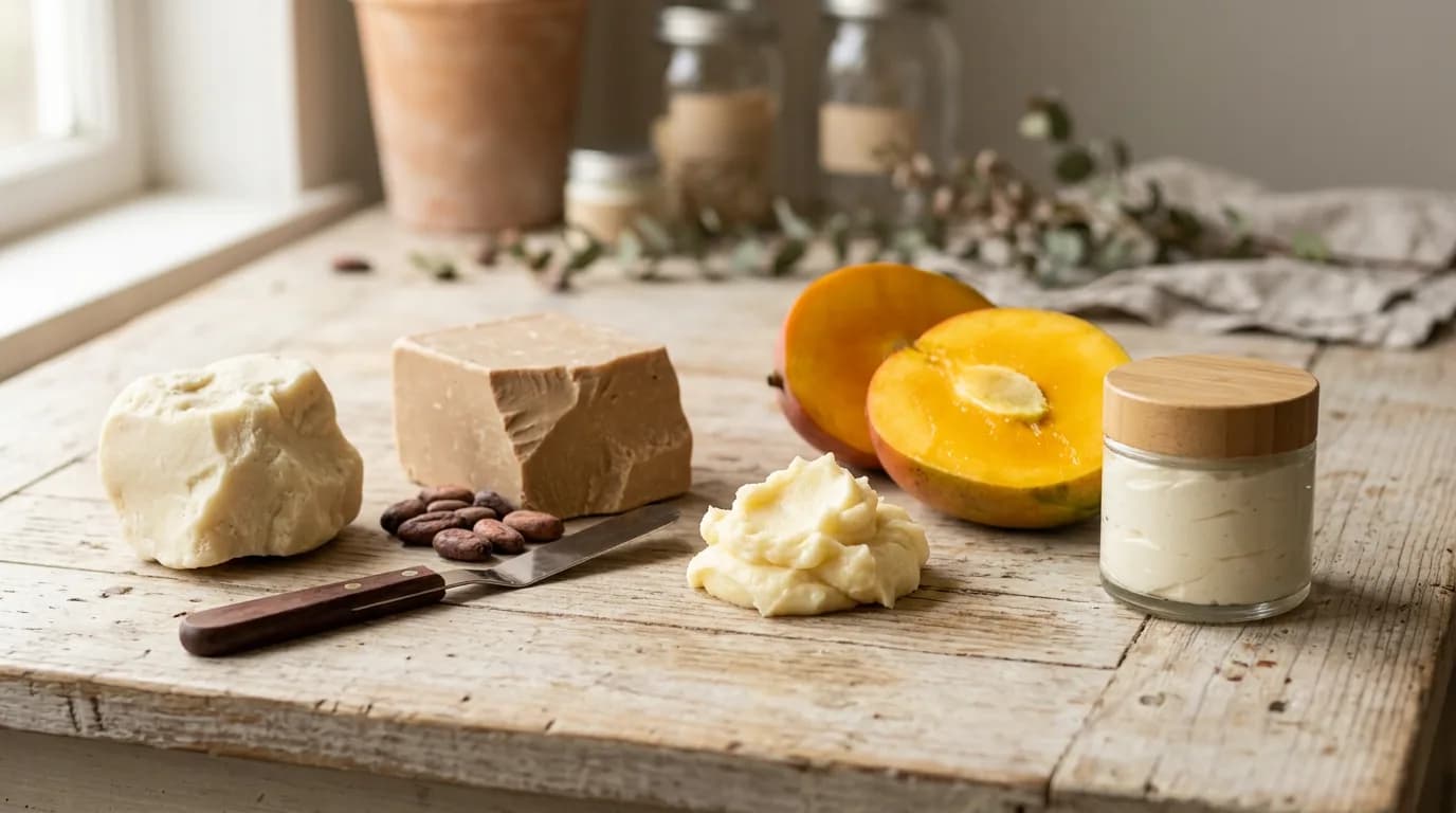 Shea, cocoa, atau mango: mentega mana yang tepat untuk balm Anda