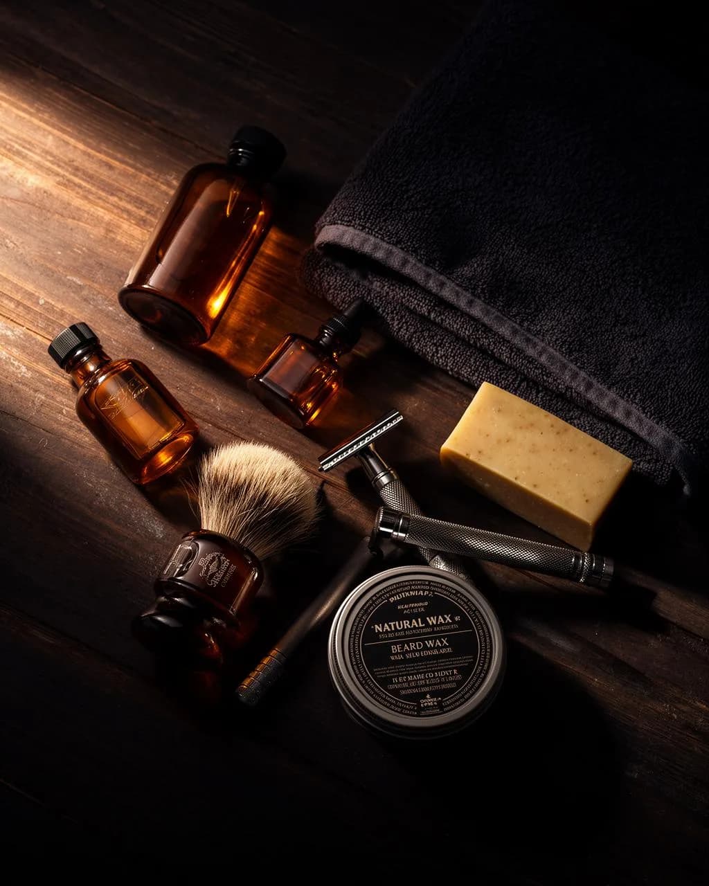 Kosmetik pria buatan tangan — sampo, wax janggut, krim cukur