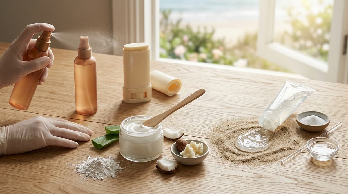 Berbagai format sunscreen