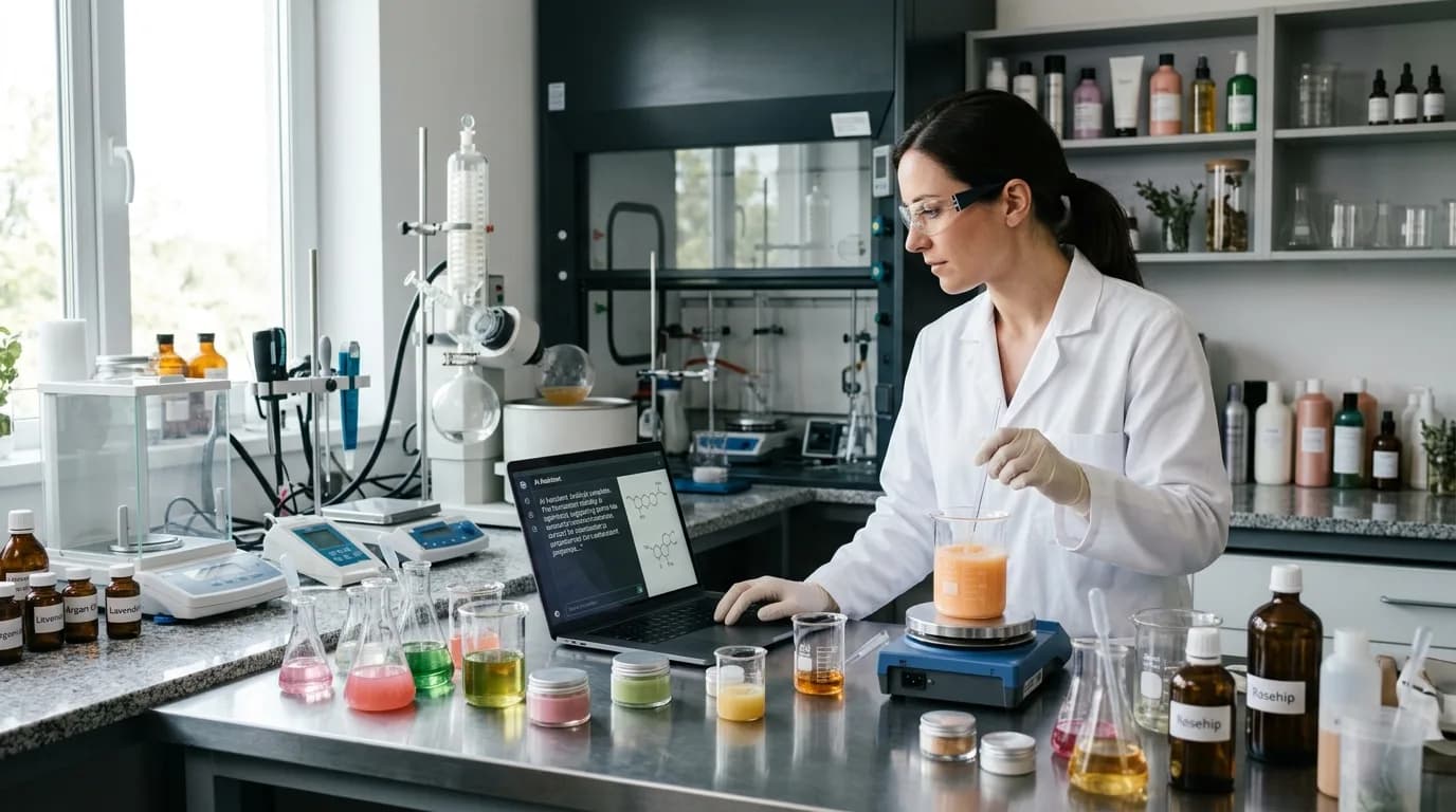 AI dalam kimia kosmetik: bagaimana neural networks mengubah formulasi perawatan rambut